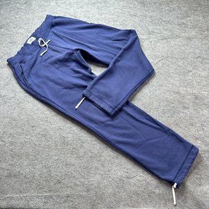 Reigning Champ Sweatpants Men L Blue Terry 32" Adjustable Leg Lounge Cotton